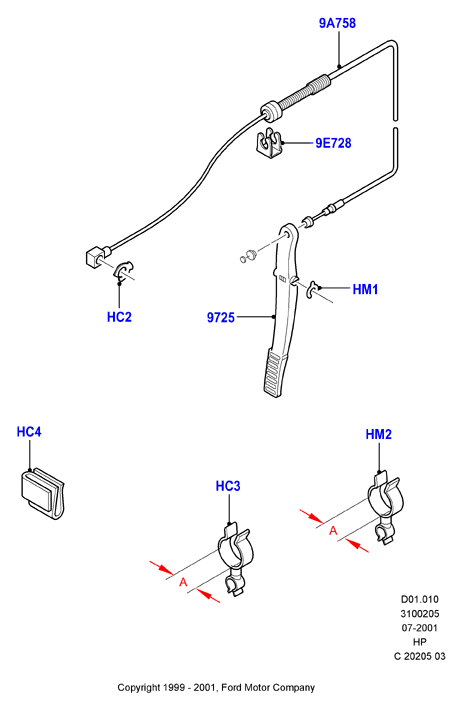 FORD 1018880 - Accelerator Cable onlydrive.pro