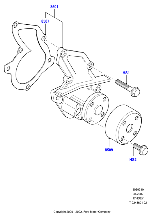 FORD 1 566 239 - Water Pump onlydrive.pro