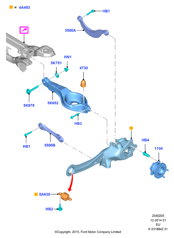 FORD 1 718 501 - Tukivarsi, pyöräntuenta onlydrive.pro