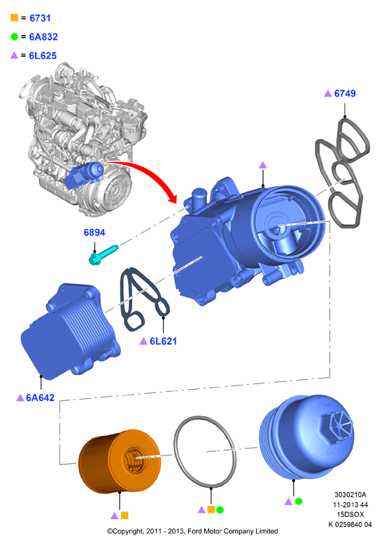 CITROËN 1516998 - Oil Cooler, engine oil onlydrive.pro