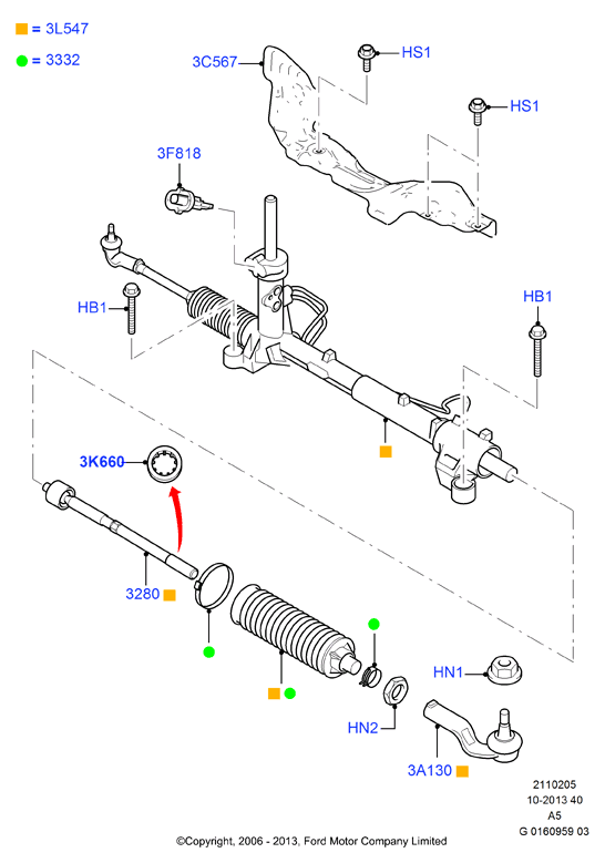 FORD 1894033 - Stūres šķērsstiepņa uzgalis onlydrive.pro