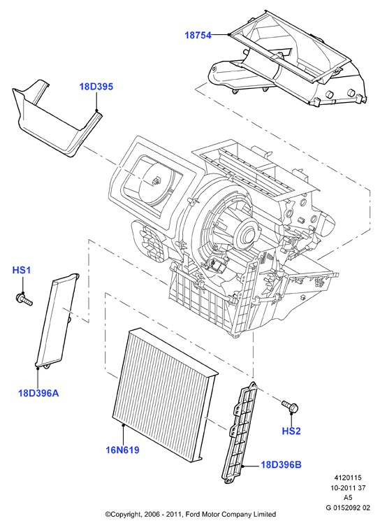 FORD 1354953 - Filter, interior air onlydrive.pro