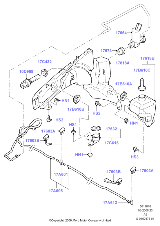 FORD 1708177 - Washer Fluid Jet, windscreen onlydrive.pro