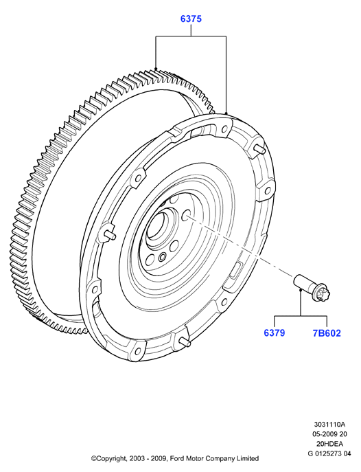 FORD 1253982 - Flywheel onlydrive.pro