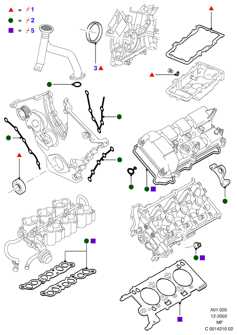 FORD 1 005 488 - Gasket Set, crank case onlydrive.pro