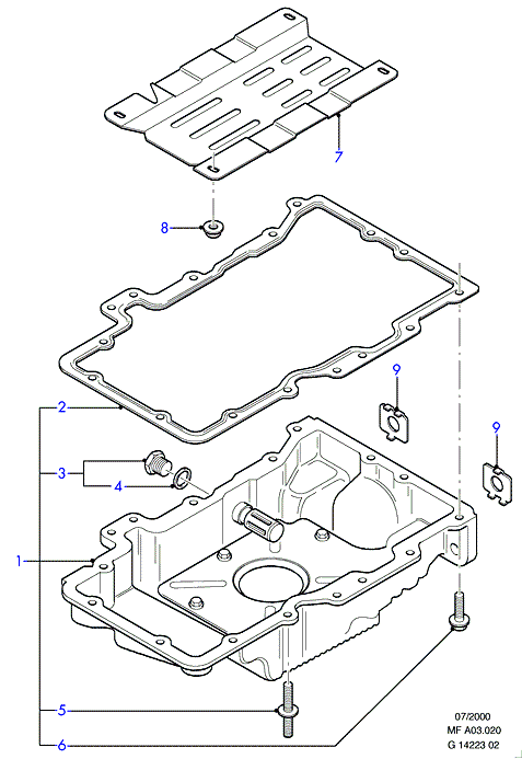 FORD 7123346 - Sealing Plug, oil sump onlydrive.pro