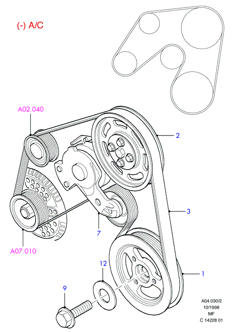 FORD 3954187 - V-Ribbed Belt onlydrive.pro