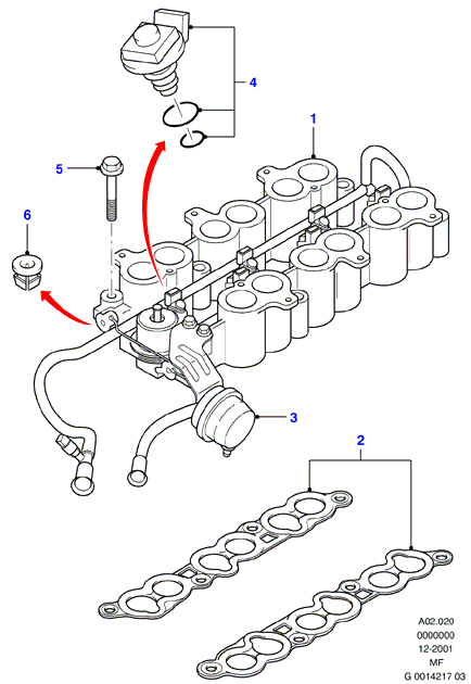 FORD 3 902 545 - Gasket, intake manifold onlydrive.pro