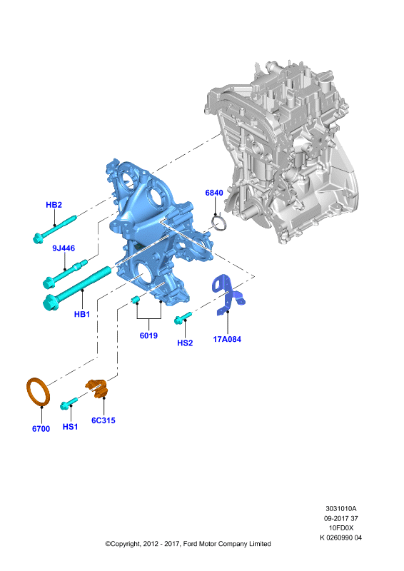 FORD 1 812 510 - Shaft Seal, crankshaft onlydrive.pro