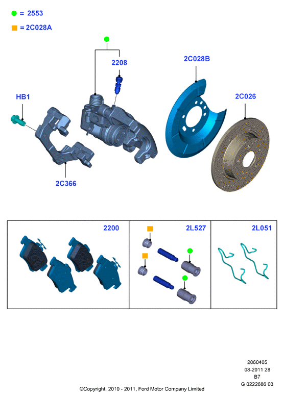 FORD 1805813 - Brake Pad Set, disc brake onlydrive.pro