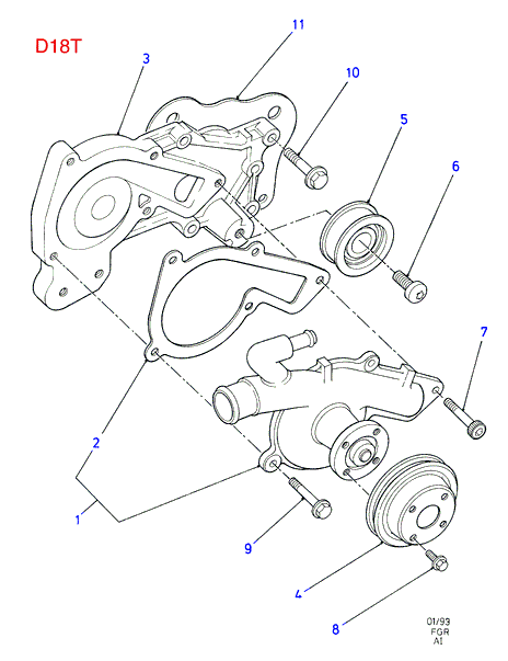 FORD 1 517 754 - Ūdenssūknis onlydrive.pro