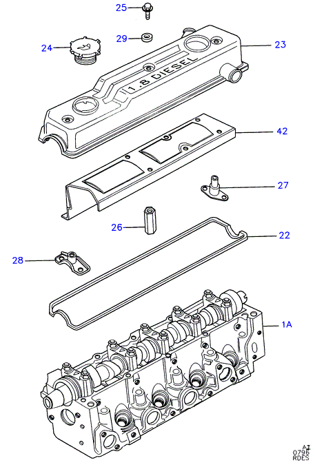 FORD 1 644 647 - Tarpiklis, vožtuvo šerdis onlydrive.pro