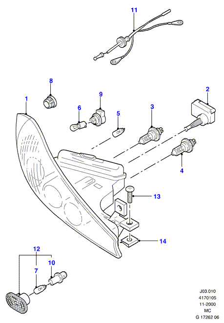 FORD 4 910 100 - Bulb, fog light onlydrive.pro