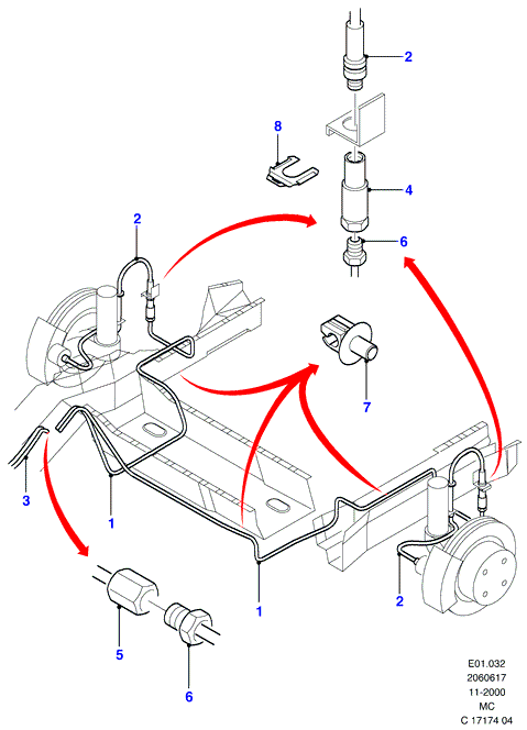 FORD 1071939 - Brake Hose onlydrive.pro