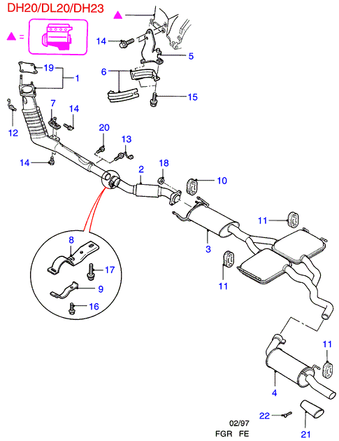 FORD 1 108 795 - Exhaust system: 1 pcs. onlydrive.pro