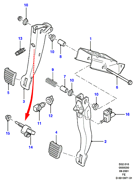 FORD 1071478 - Brake Light Switch / Clutch onlydrive.pro