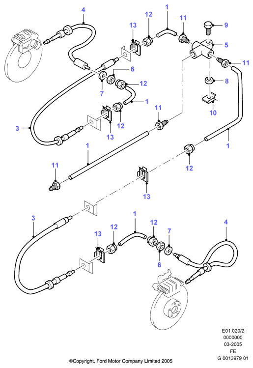 FORD 7091549 - Brake Hose onlydrive.pro