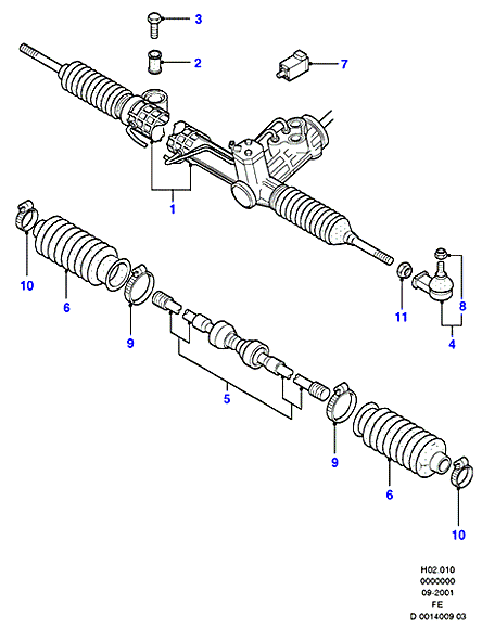 FORD 1029836 - Inner Tie Rod, Axle Joint onlydrive.pro