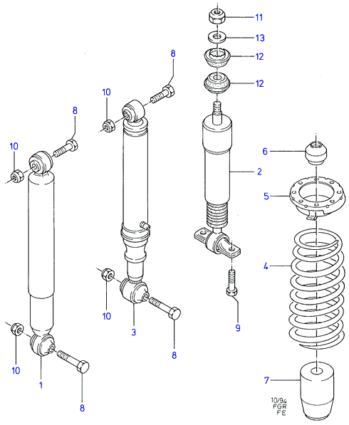 FORD 7264097 - Dust Cover Kit, shock absorber onlydrive.pro