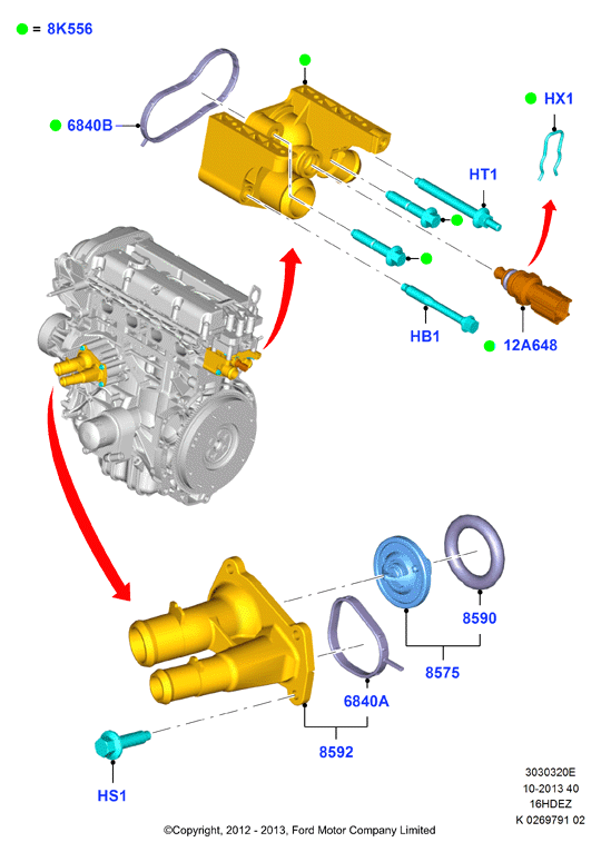 FORD 1707050 - Coolant Tube onlydrive.pro