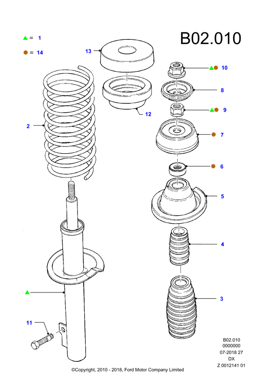 FORD 1013794 - Top Strut Mounting onlydrive.pro