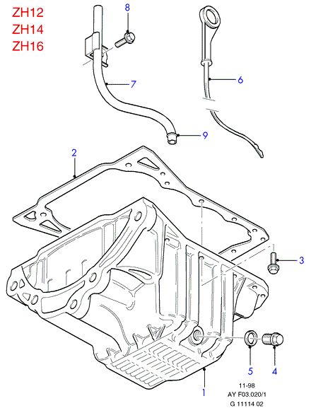 FORD 1 778 303 - Oil pan/oil level indicator: AR pcs. onlydrive.pro