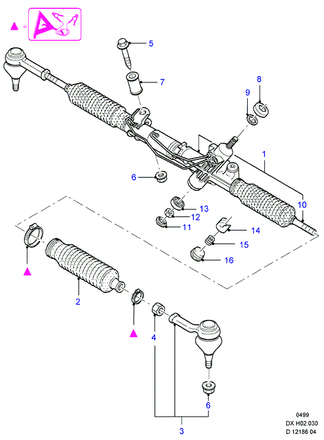 FORD 4045250 - Power steering: 2 pcs. onlydrive.pro