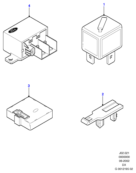 FORD 1035579 - Relays: 1 pcs. onlydrive.pro