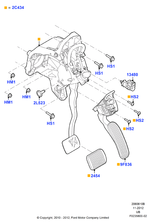 FORD 8T4Z-13480-A - Brake Light Switch / Clutch onlydrive.pro