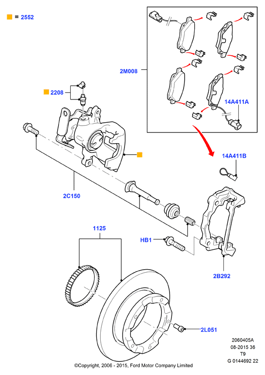 FORD 1521632 - Pidurisadul onlydrive.pro