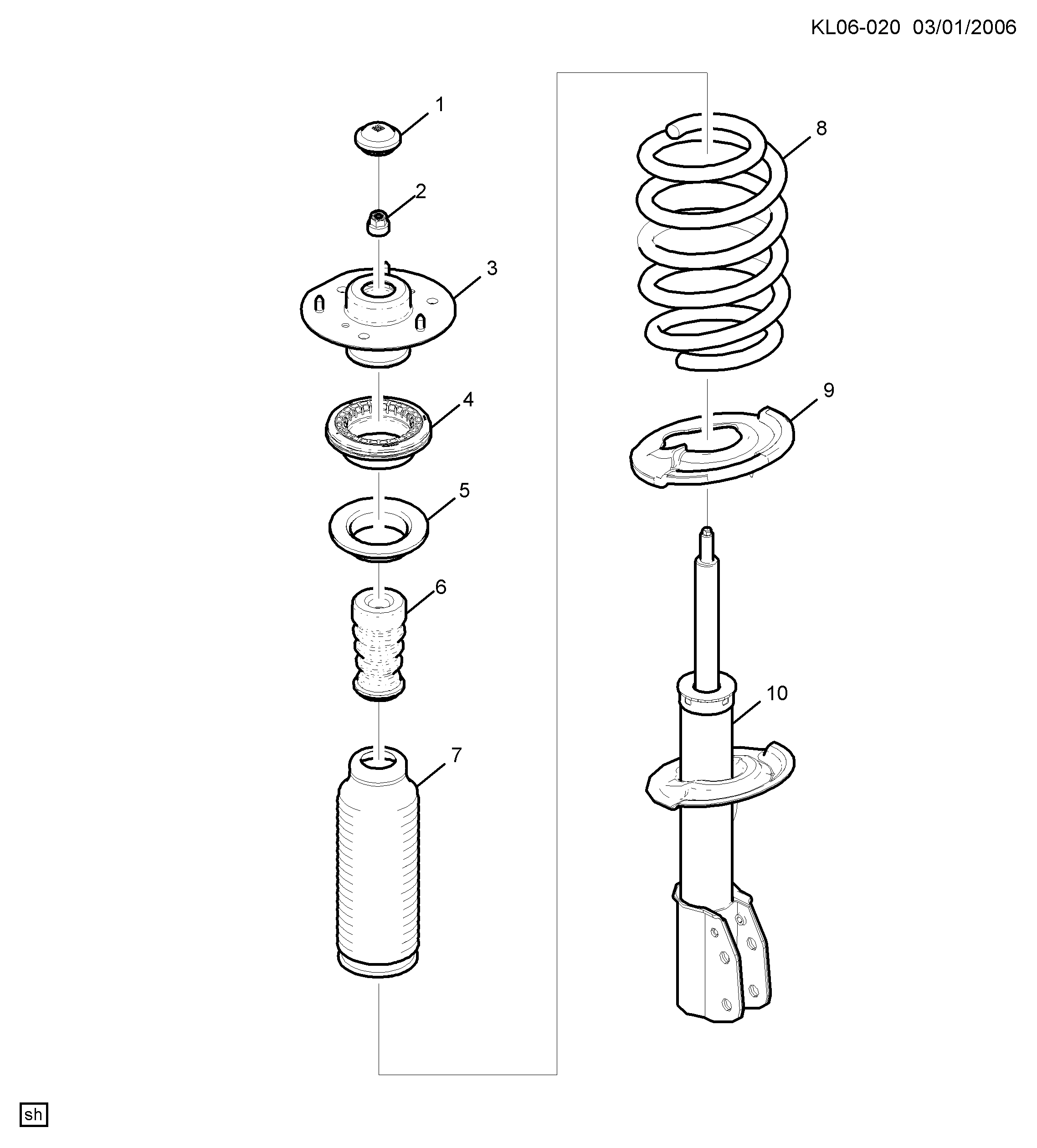 Chevrolet 95948812 - Strut asm/front: 01 pcs. onlydrive.pro