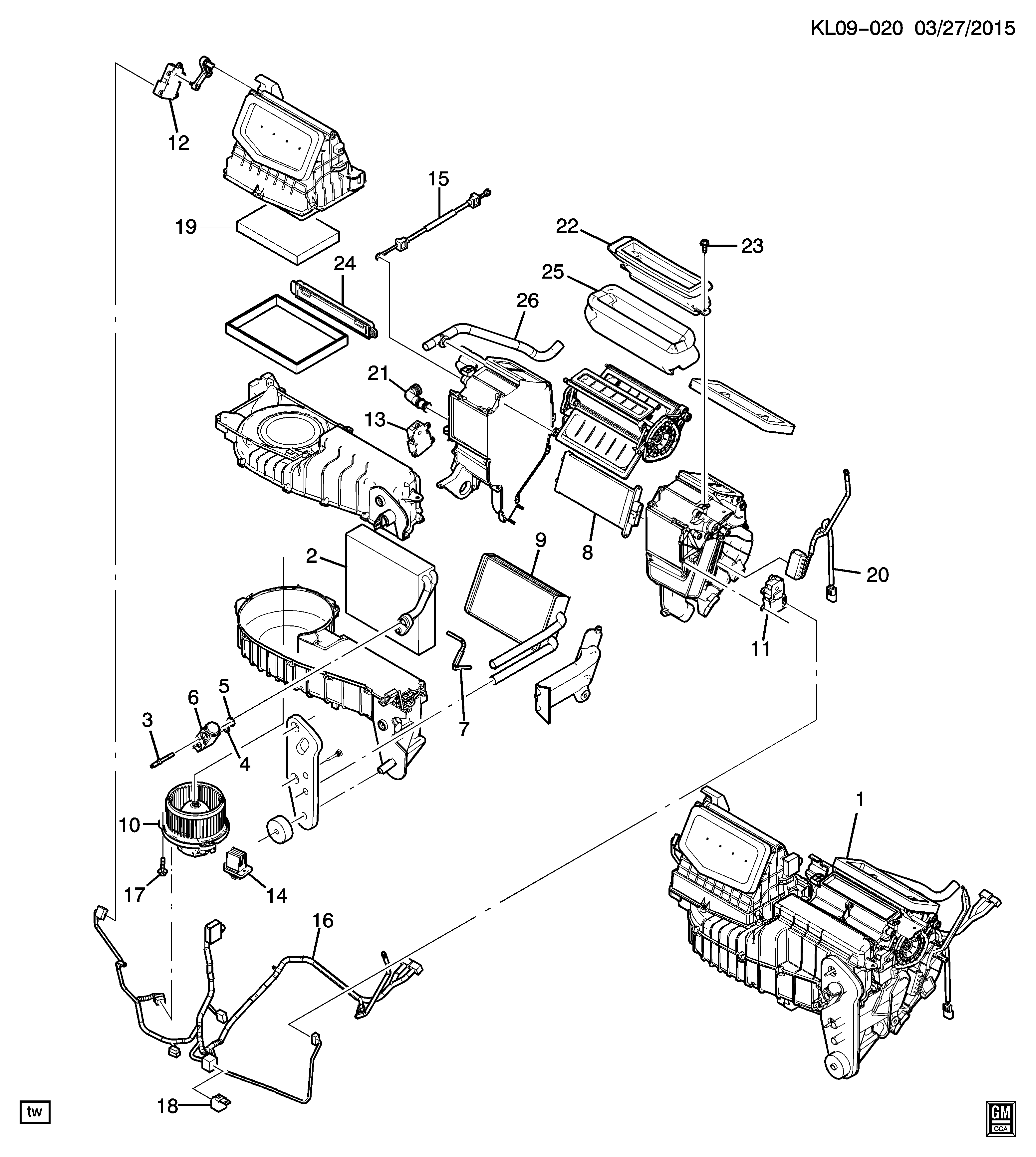 Opel 42424010 - A/c & heater module asm (lhd): 01 pcs. onlydrive.pro