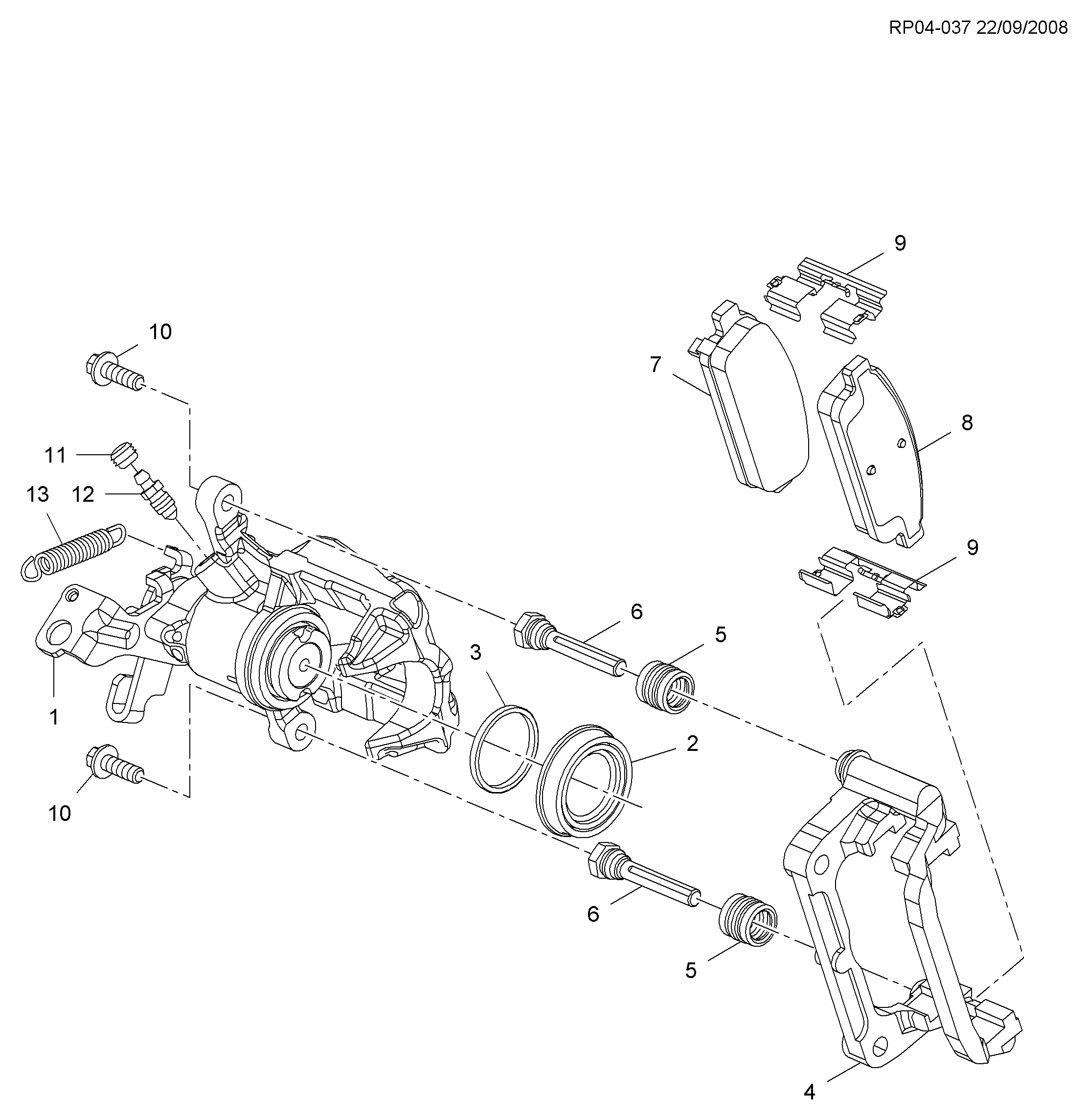 DAEWOO 13 319 294 - Brake caliper/rear 16(j60): 02 pcs. onlydrive.pro