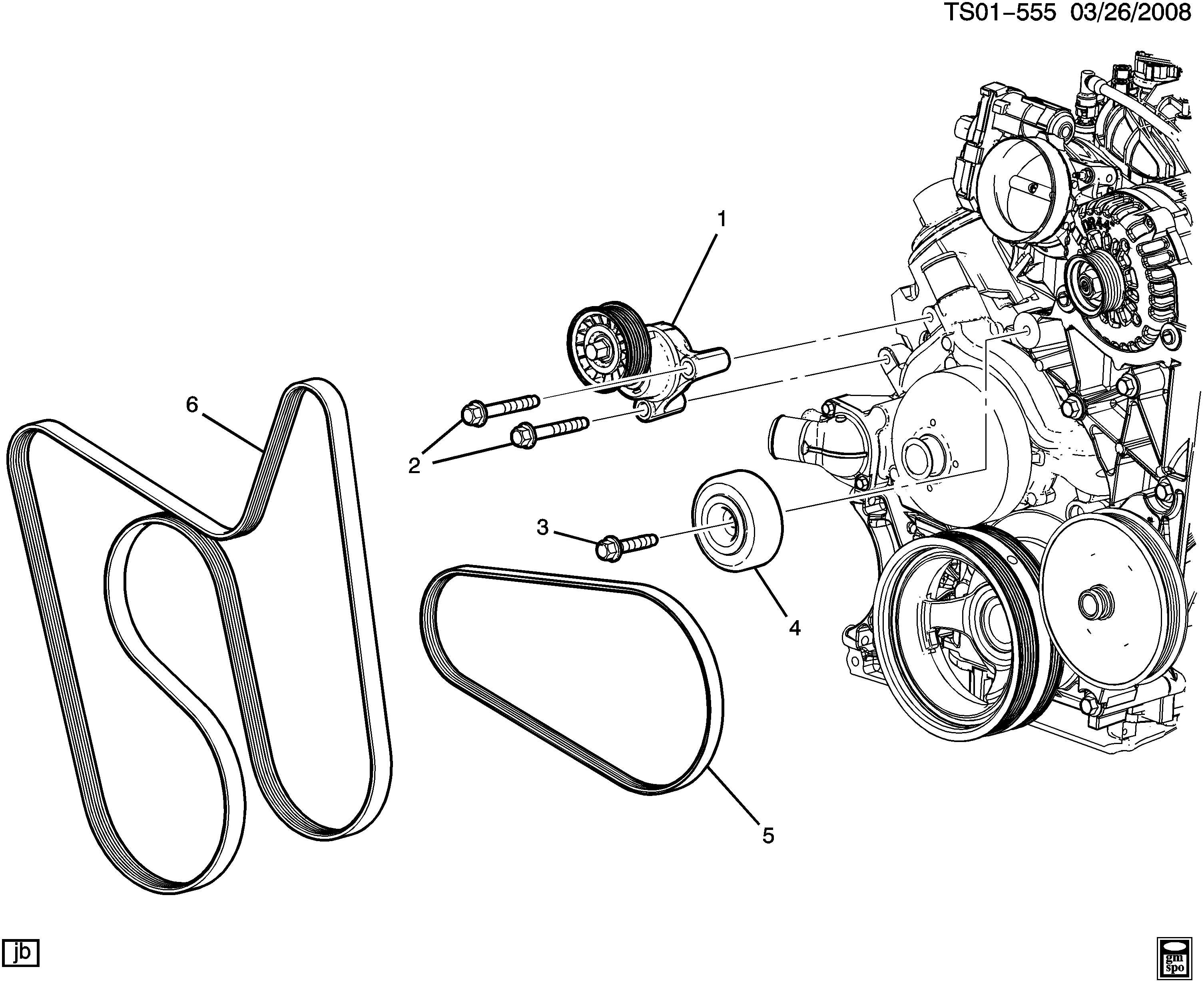 Chevrolet 12637204 - Ķīļrievu siksna onlydrive.pro