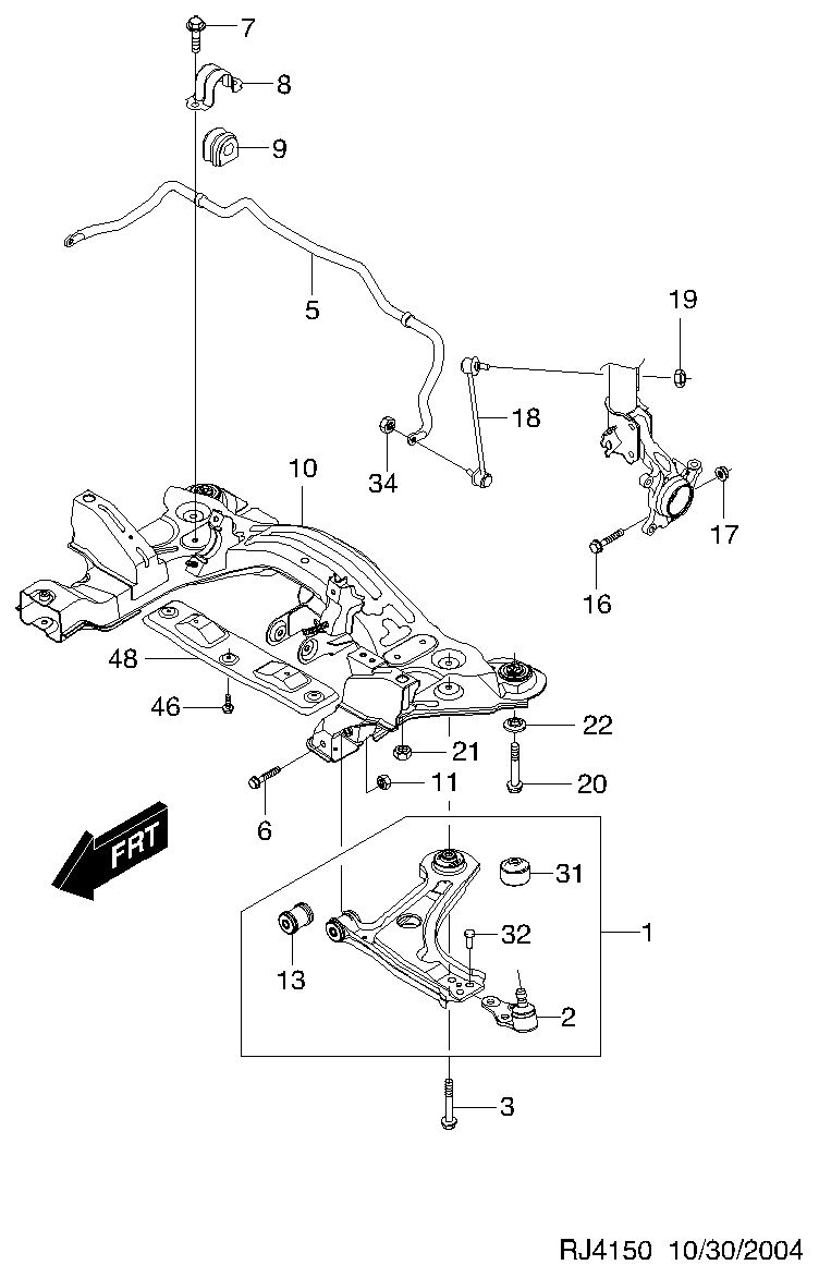 DAEWOO 96490218 - Balst / Virzošais šarnīrs onlydrive.pro