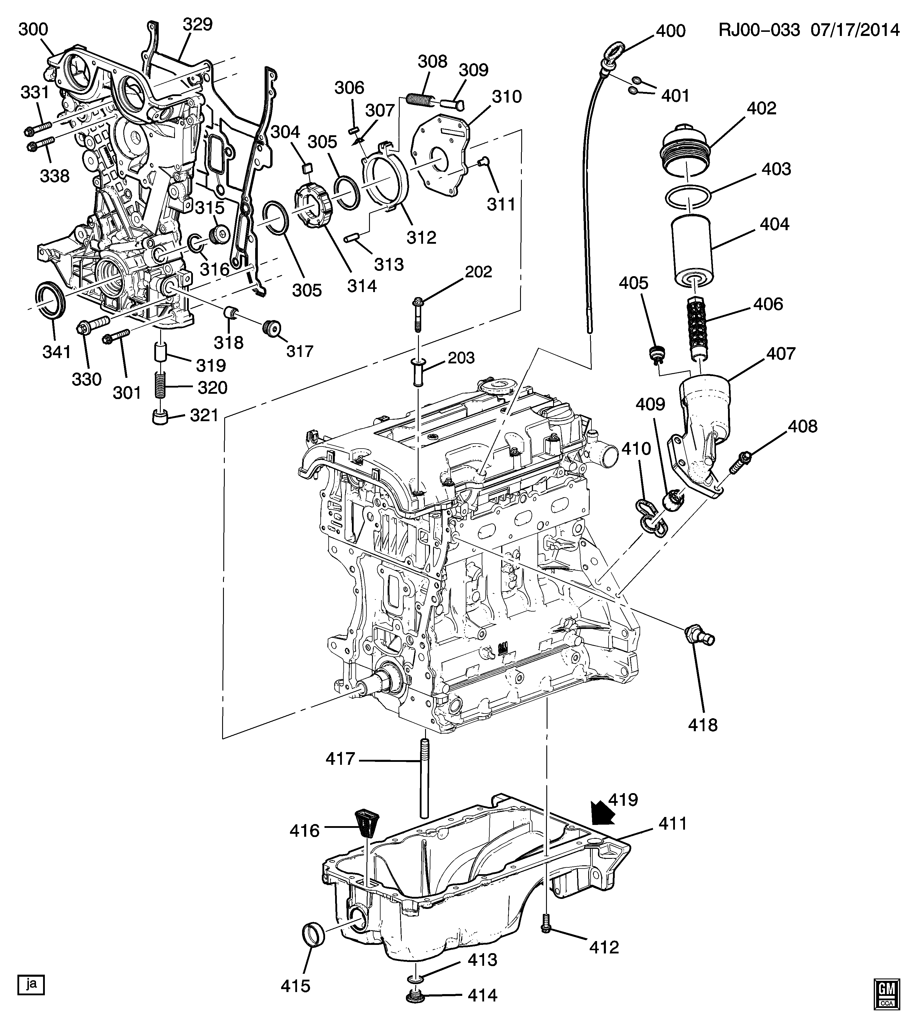 Opel 55 564 509 - Engine asm-1.4l l4 part 4 oil pump, pan & related parts (ldd/1.4: 01 pcs. onlydrive.pro