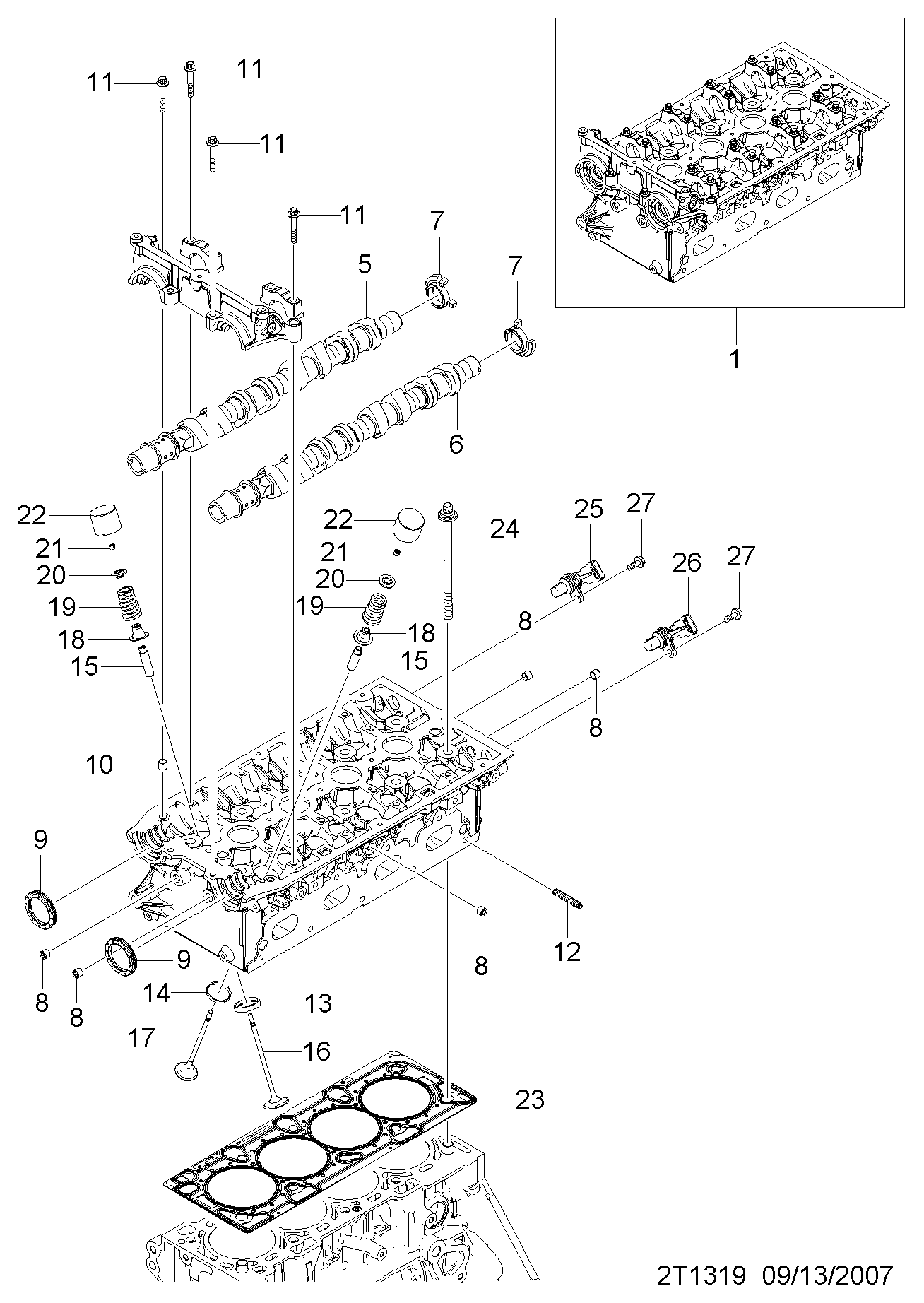 DAEWOO 55563374 - Уплотняющее кольцо, распредвал onlydrive.pro