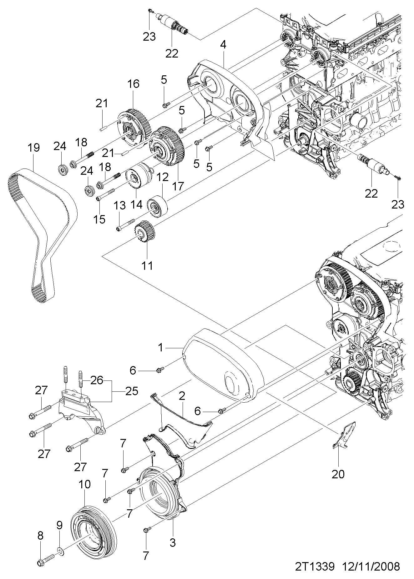 SAAB 24436052 - Ohjainrulla, hammashihna onlydrive.pro