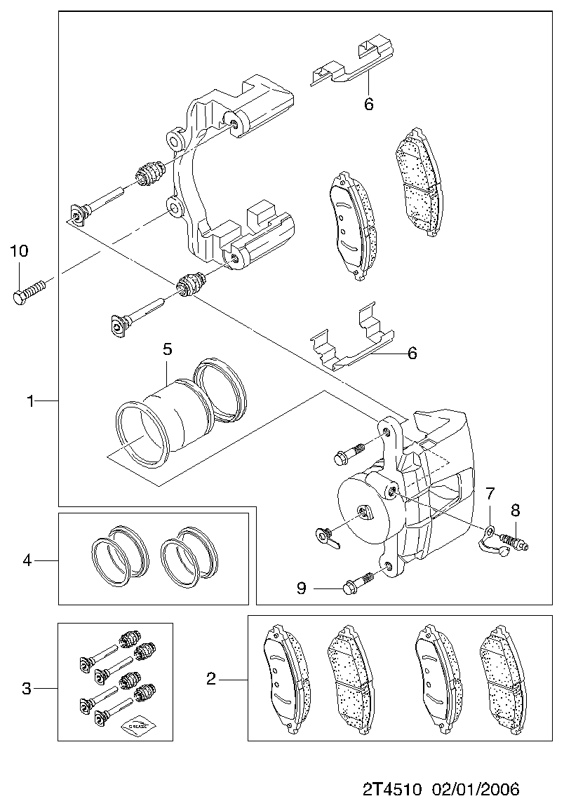 Chevrolet 93740555 - Virzulis, Bremžu suports onlydrive.pro