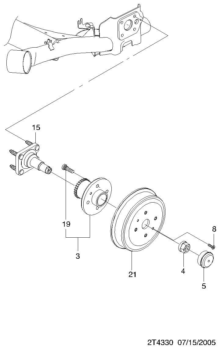 DAEWOO 96535152 - Riteņa rumbas gultņa komplekts onlydrive.pro