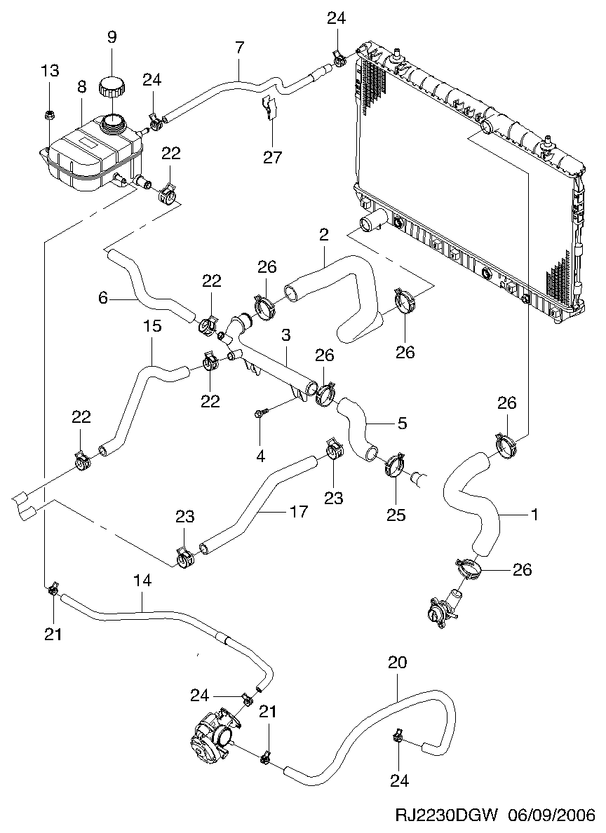 Chevrolet 96420303 - Sealing Cap, coolant tank onlydrive.pro