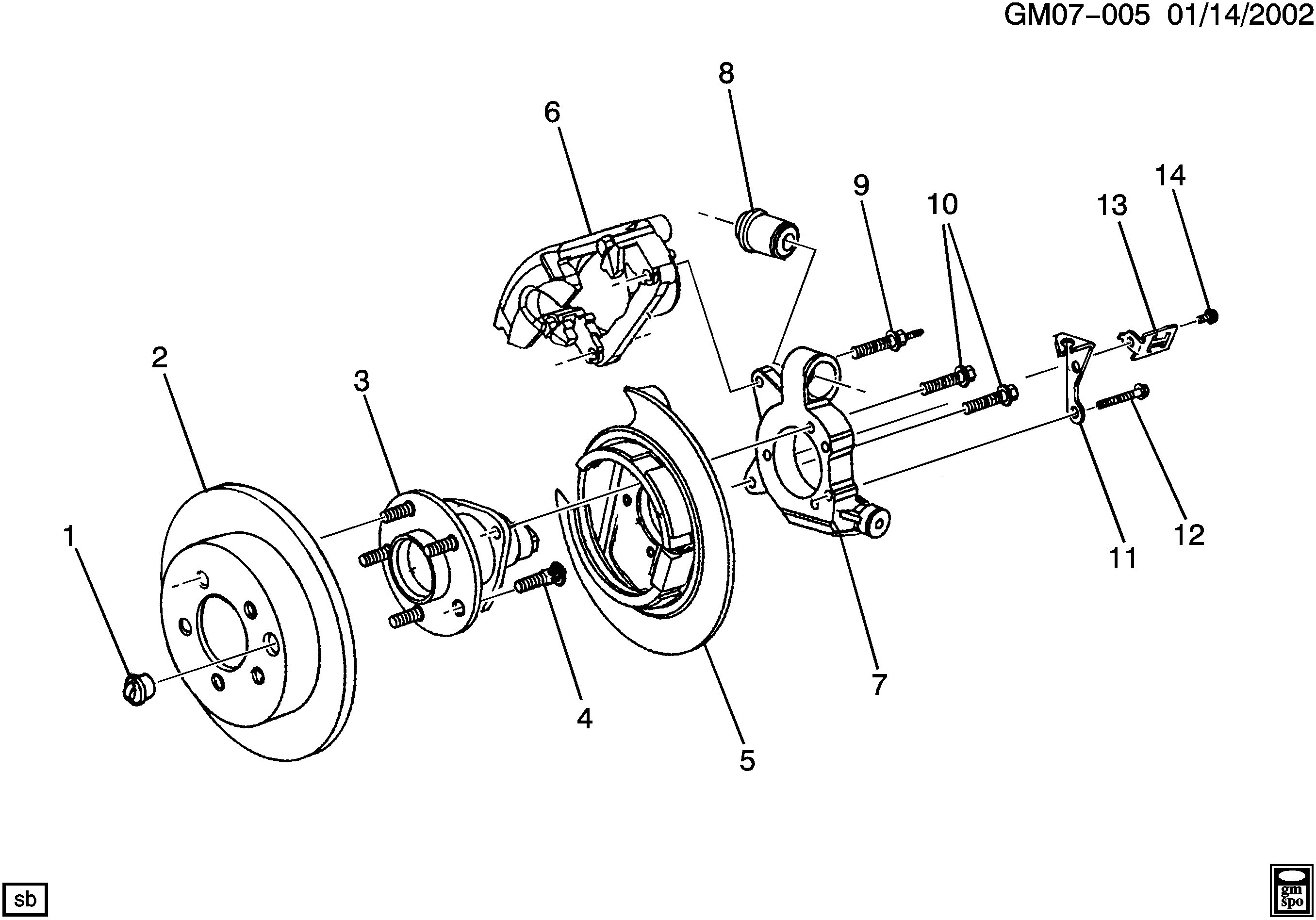 Chevrolet 12429204 - Suspension/rear part 2: 02 pcs. onlydrive.pro