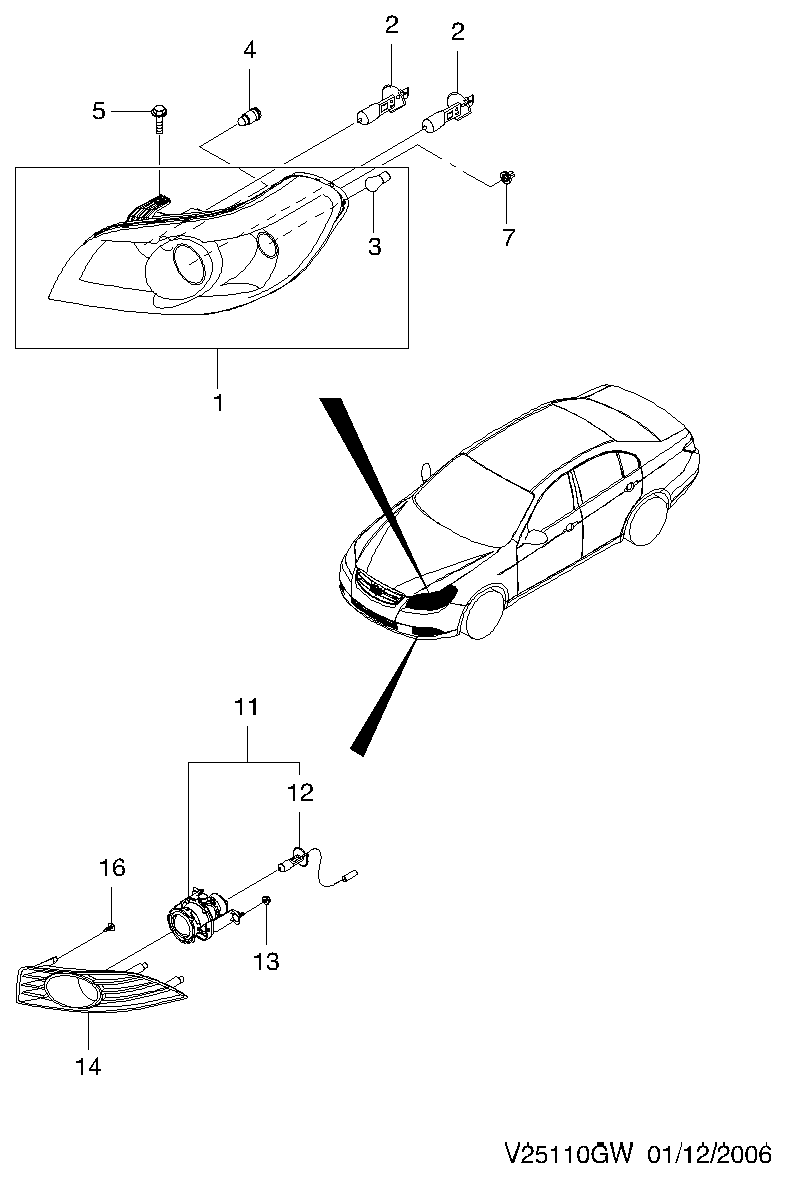 DAEWOO 94535541 - Hõõgpirn,udutuled onlydrive.pro