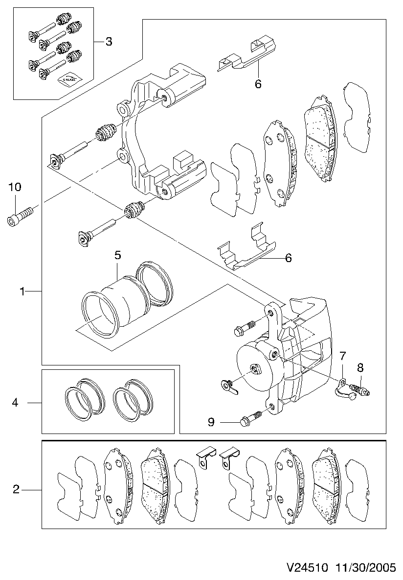 Chevrolet 96475027 - Тормозные колодки, дисковые, комплект onlydrive.pro