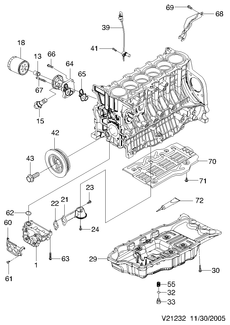 DAEWOO 25184029 - Oil pan & pump(xk l6)  (1232): 1 pcs. onlydrive.pro