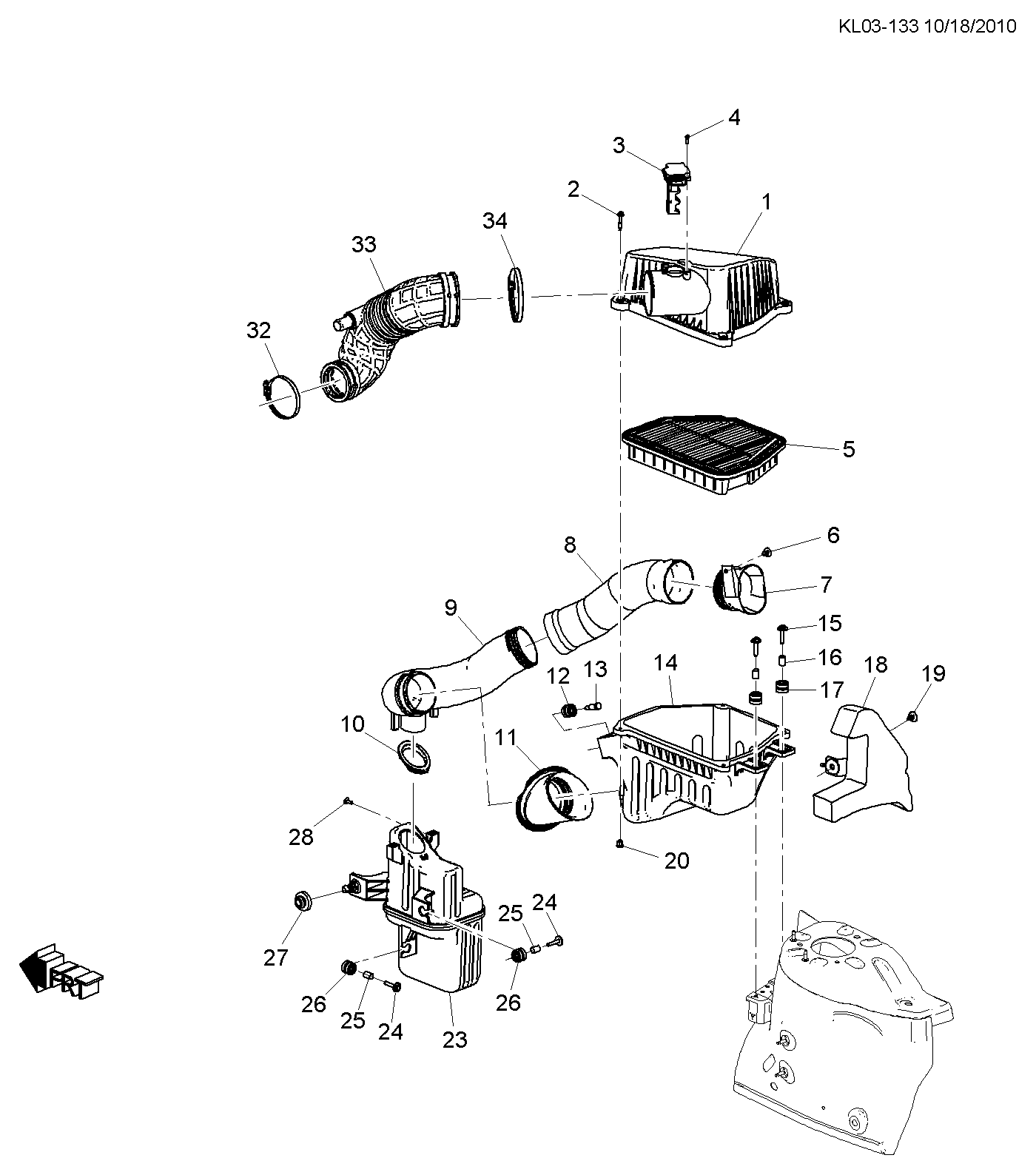 Chevrolet 22752508 - Air Mass Sensor onlydrive.pro