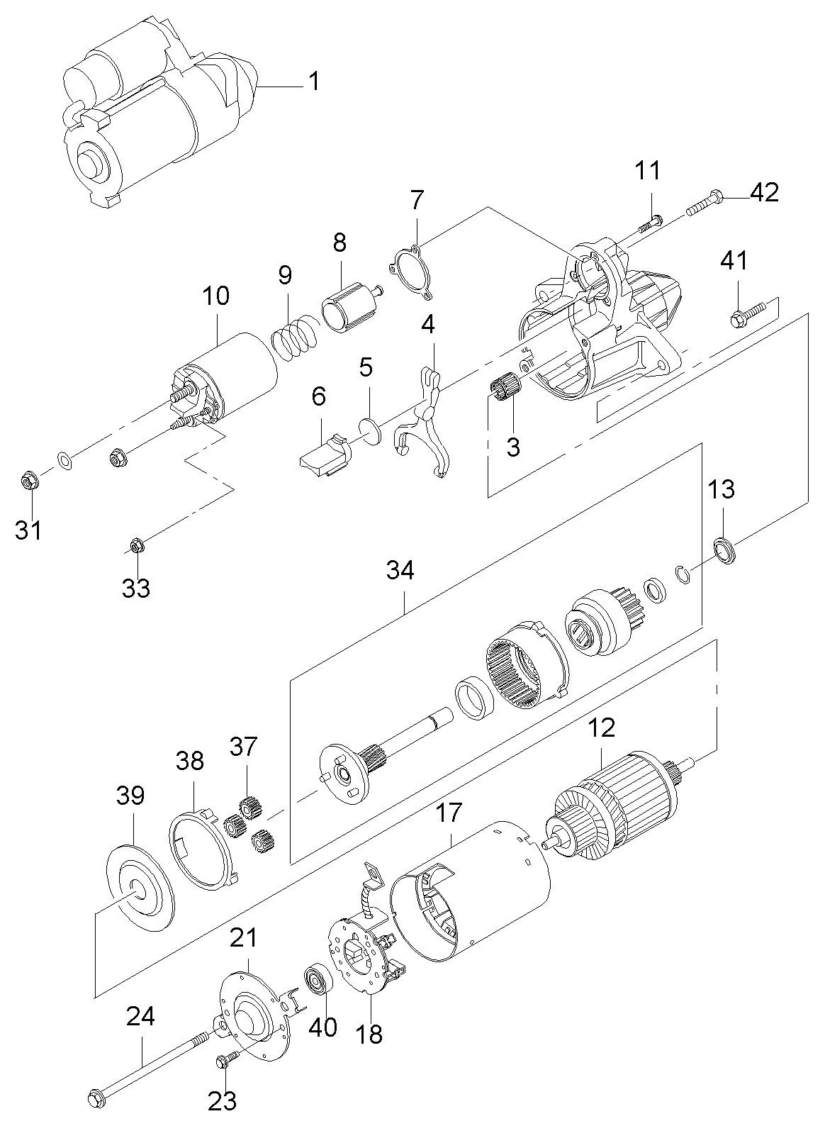 Chevrolet 96208782 - Starter  (1760): 1 pcs. onlydrive.pro