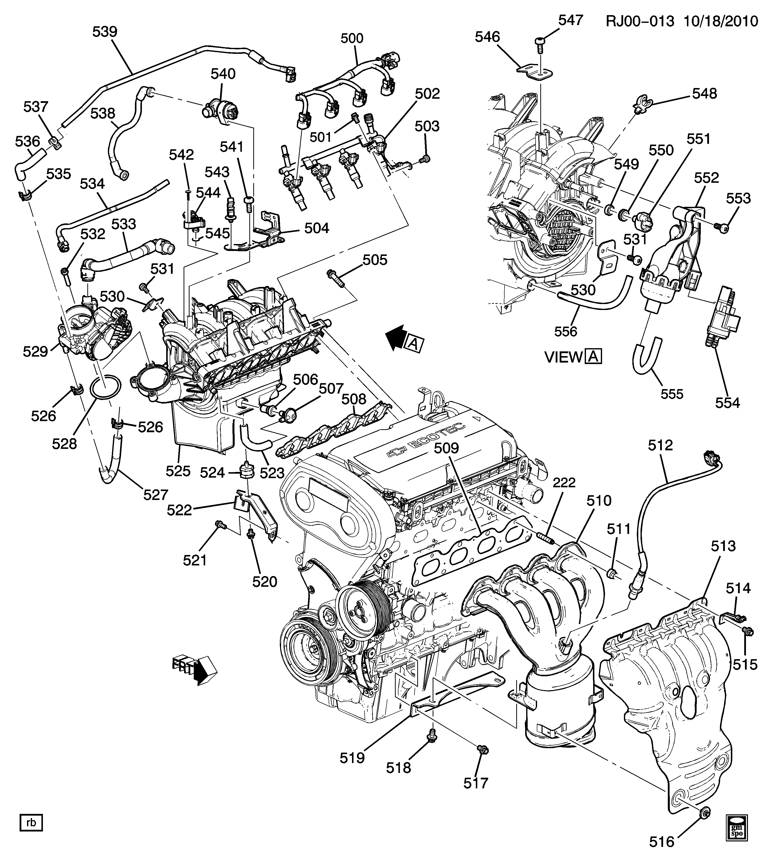 Opel 25192904 - Engine asm-1.6l l4 part 5 manifolds & fuel related parts (lde/1.: 01 pcs. onlydrive.pro