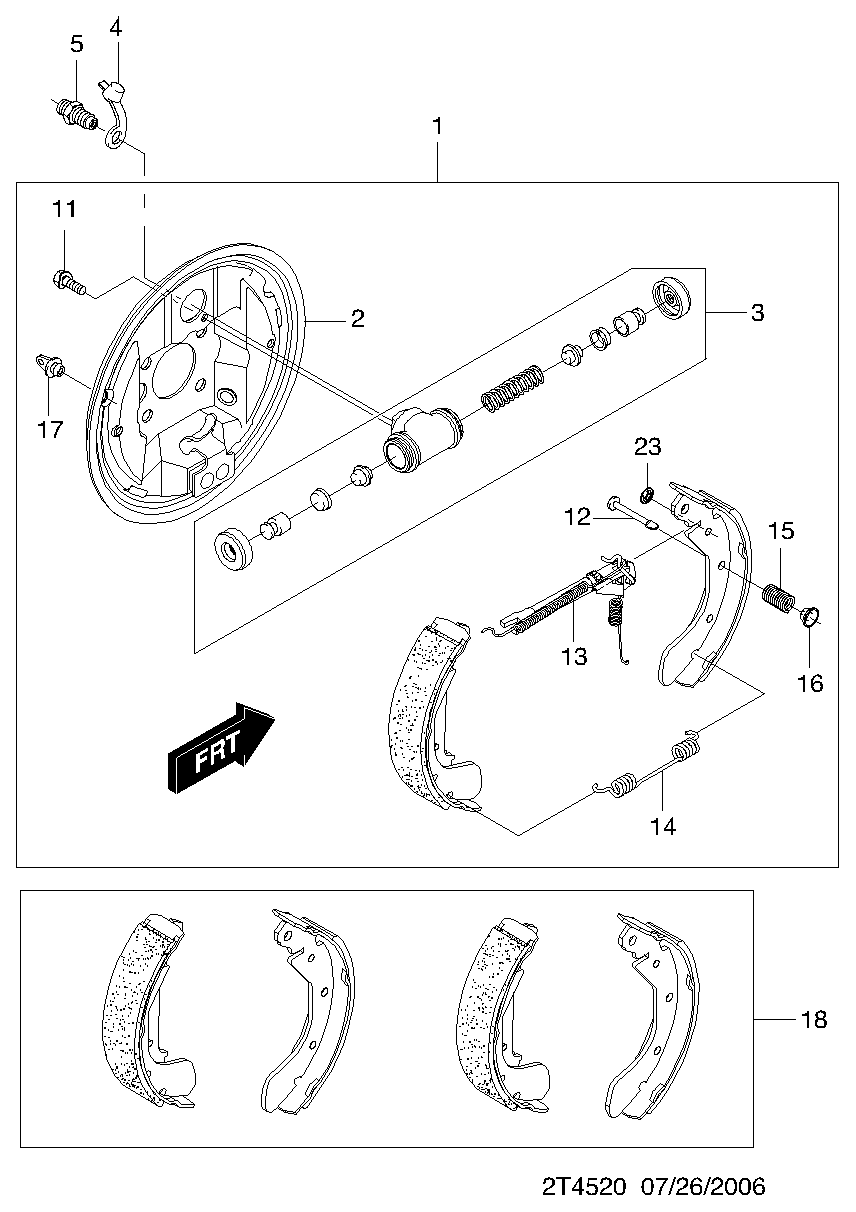 DAEWOO 96179133 - Rear brake(drum)  (4520): 2 pcs. onlydrive.pro