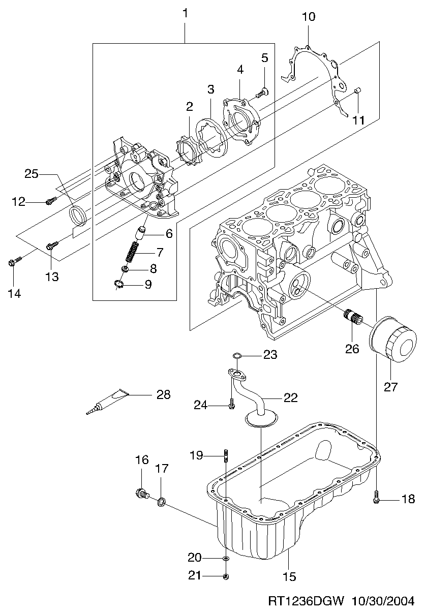 DAEWOO 96 565 412 - Öljynsuodatin onlydrive.pro